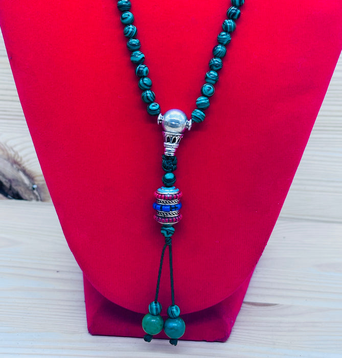 Mala 108grani a malachite verde