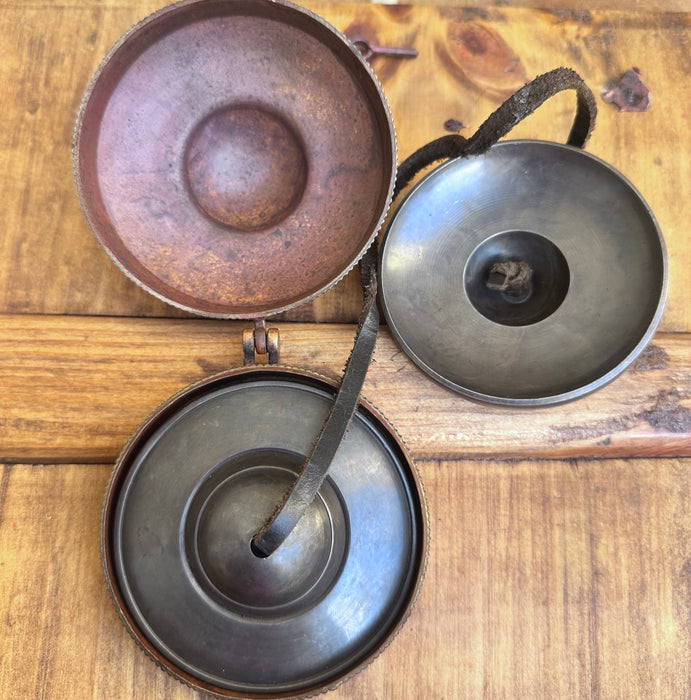 Cimbali Tibetani con 8 simboli di Buon Auspicio