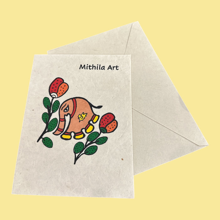 Biglietto da auguri con elefante