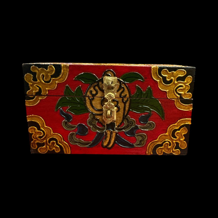 Mini scatole di legno a fiori di lotto