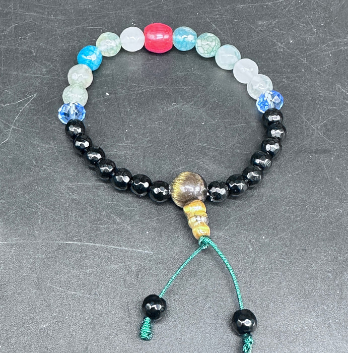 Bracciale con tormalina nera e Agata