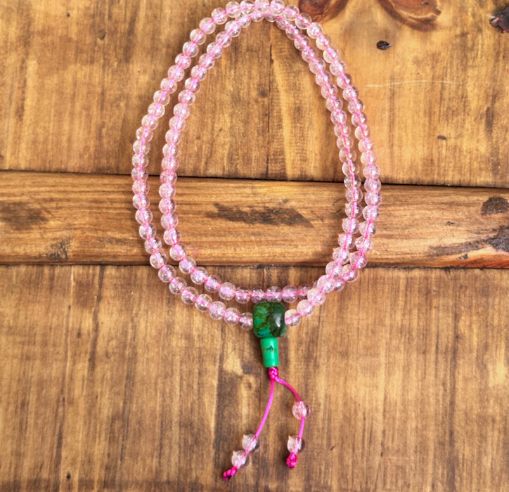 Mala a cristallo con Guru Turchese