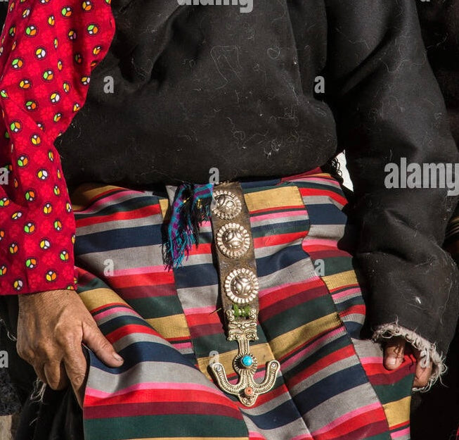 Porta aghi tibetano  stile antica con Rame