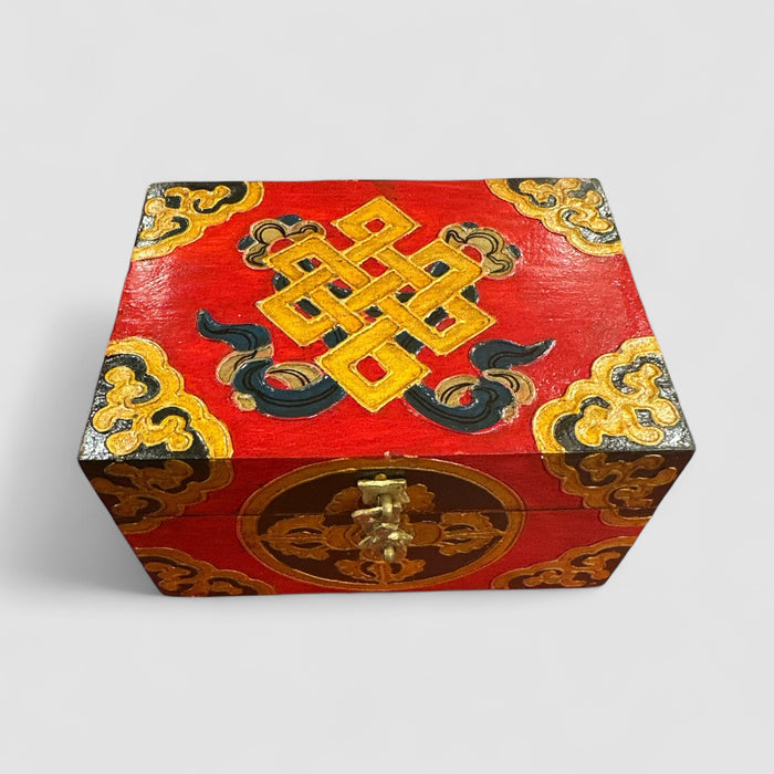 Scatola di legno a doppio vajra