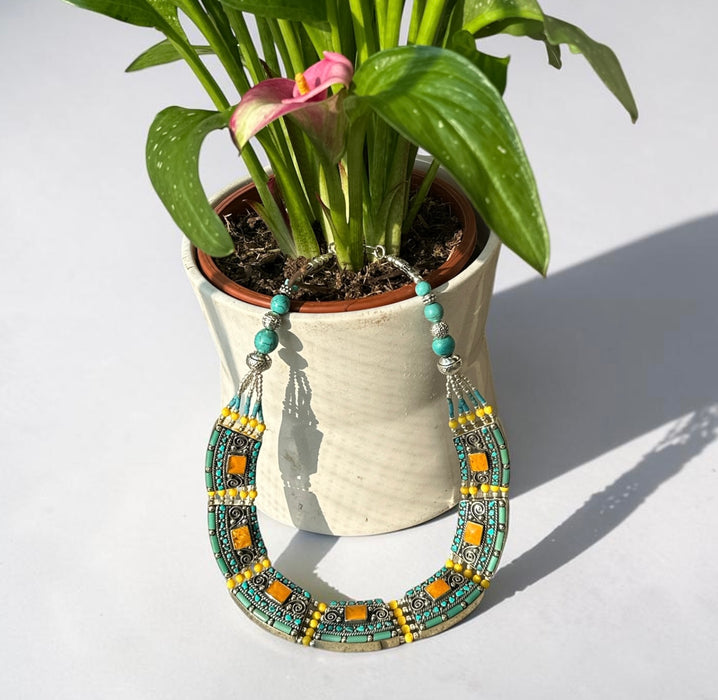 Collana tibetana a girocollo