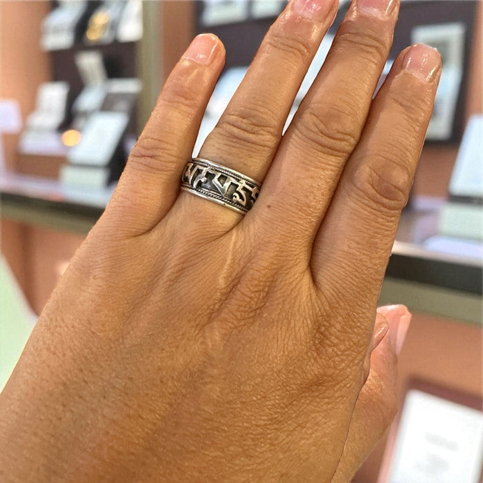 Anello con  preghiera tibetana (S)