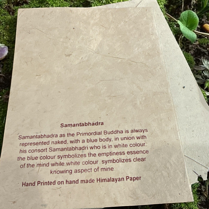 Biglietto da auguri con samantabhadra