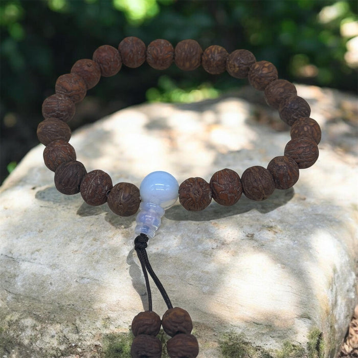 Braccialetto a semi di rudraksha