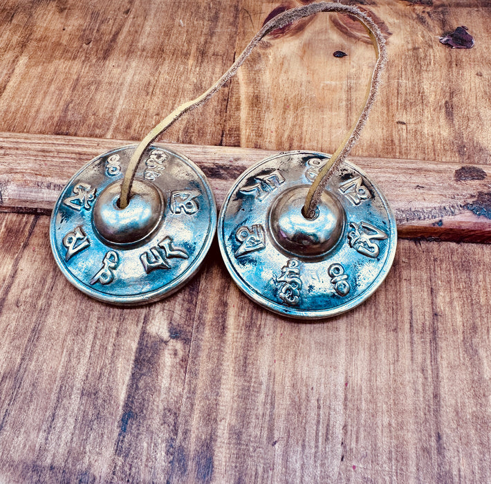 Tibetan Cymbals with Love and Compassion Prayer