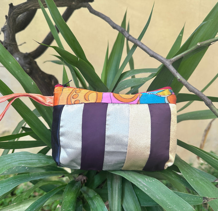 Borsata patchwork con sarà