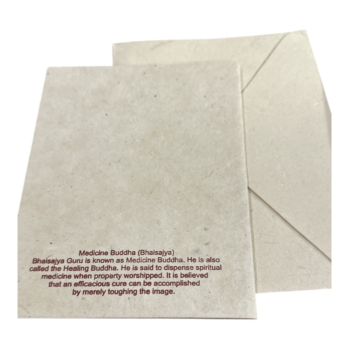 Biglietto di auguri con buddha della medicina