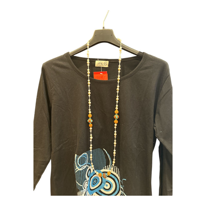 Collana tibetana con perla e rudtruk