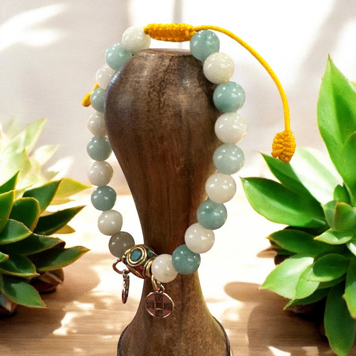 Braccialetto tibetano con amazonite