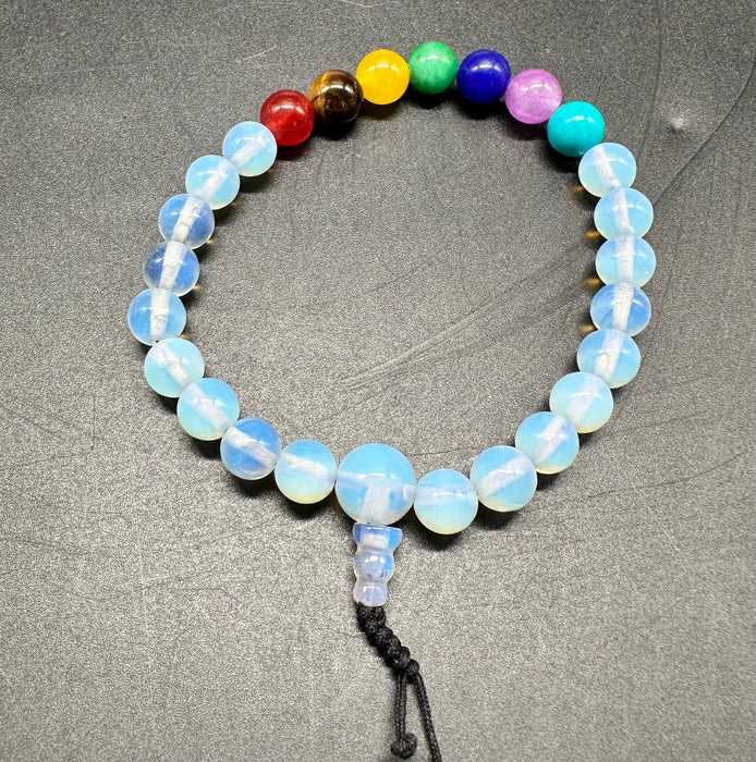 Braccialetto tibetano con 7 chakra