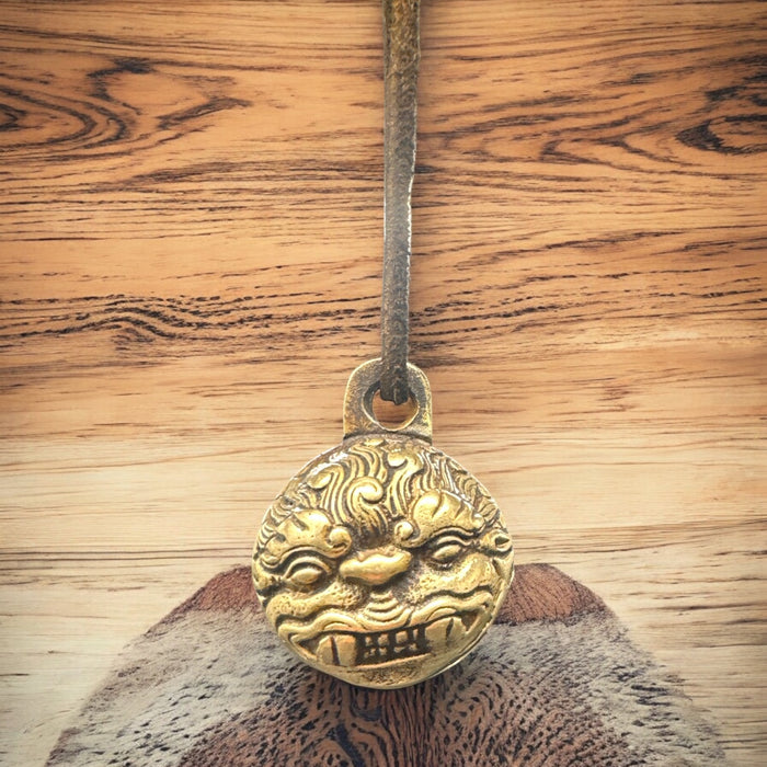 piccola campanella di Tibet con mahakala