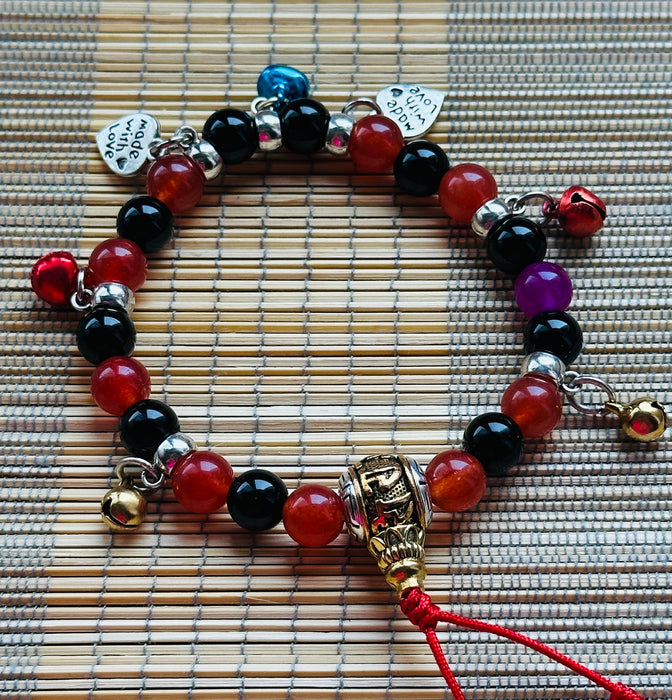 Braccialetto sciamanico tibetano con cuore