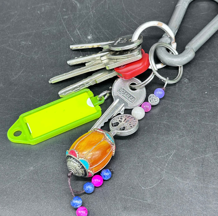 Porta chiavi tibetano con albero di vita