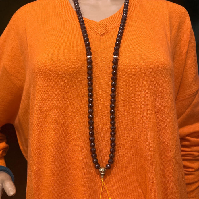 Mala in lapislazuli con pendente Buddha