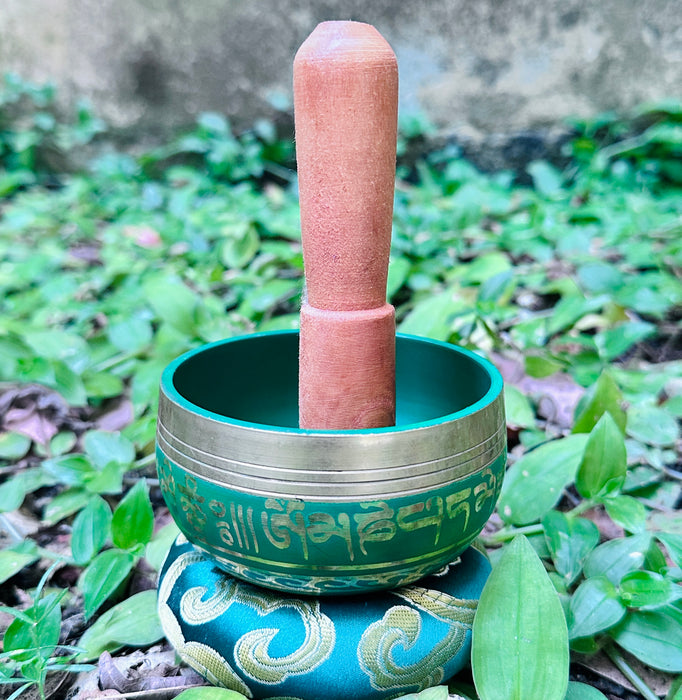 Campana tibetana con  4th chakra della cuore nota sol#5 799hz