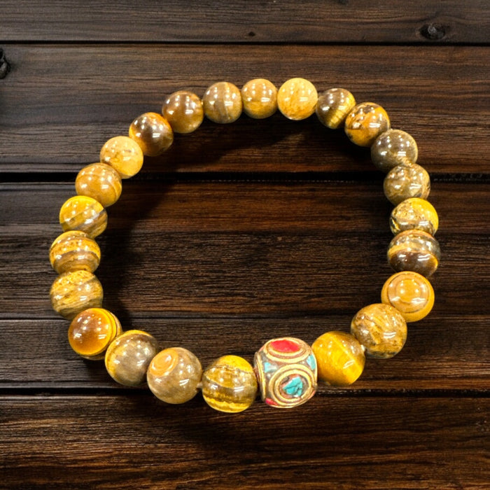 Braccialetto con occhio di tigre