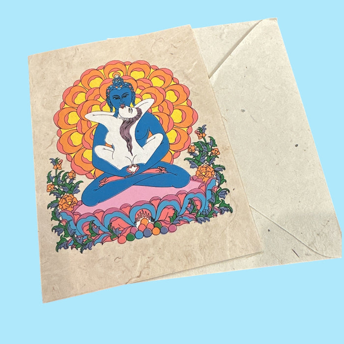 Biglietto da auguri con samantabhadra