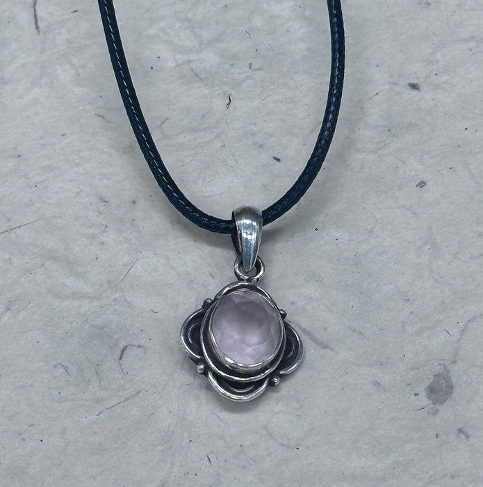 Rose quartz pendant