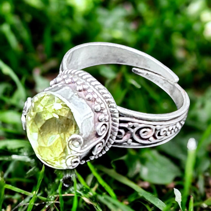 Lemon Quartz Ring