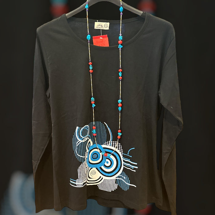 Collana tibetana con turchese e coralo bamboo