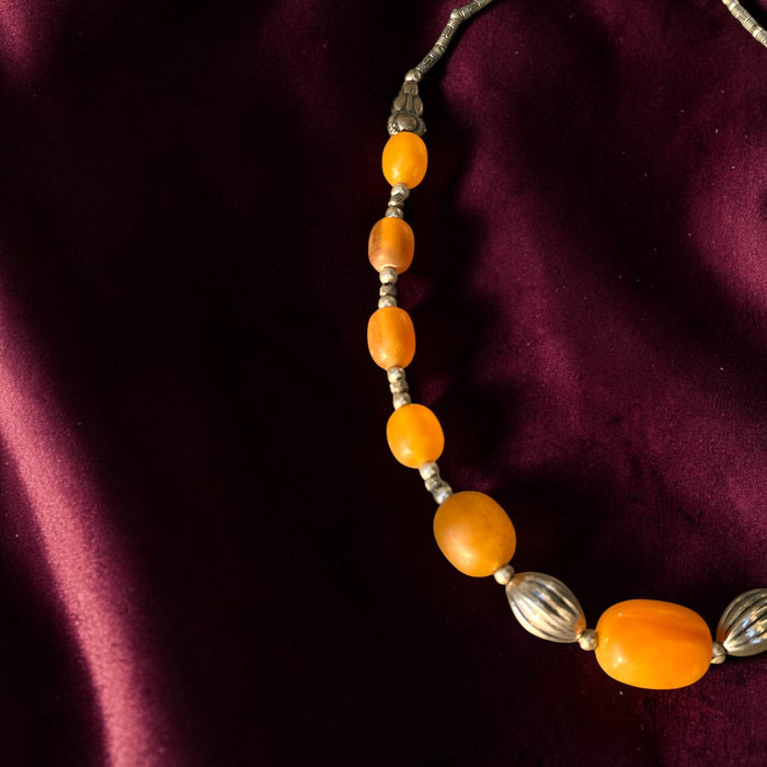 Collana Tibetana con Ambra