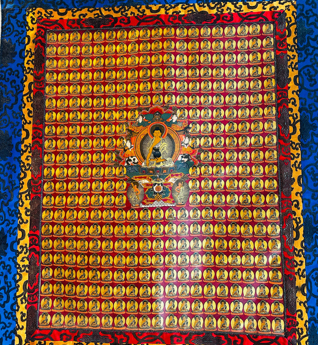 Thanka di 365 buddha shakyamuni