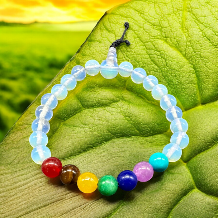 Braccialetto tibetano con 7 chakra