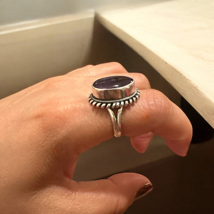 Anello con Amitista
