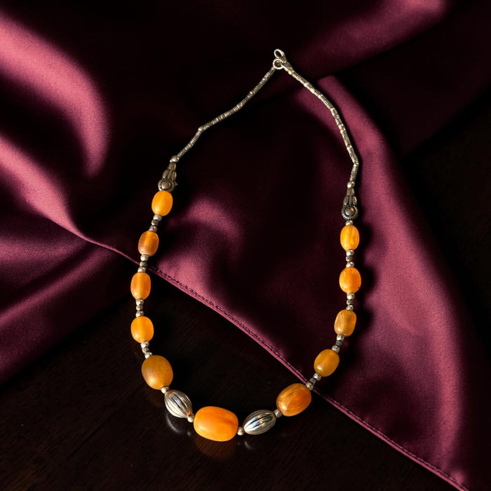 Collana Tibetana con Ambra