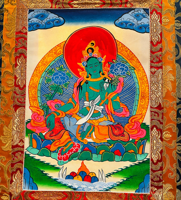 Thanka di Tara Verde