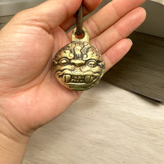 piccola campanella di Tibet con mahakala