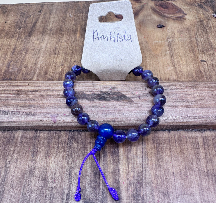 Bracciale di Amitista con Custodia di Seta