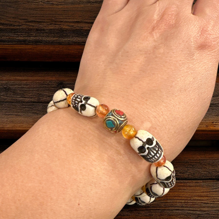Bracciale con teschio