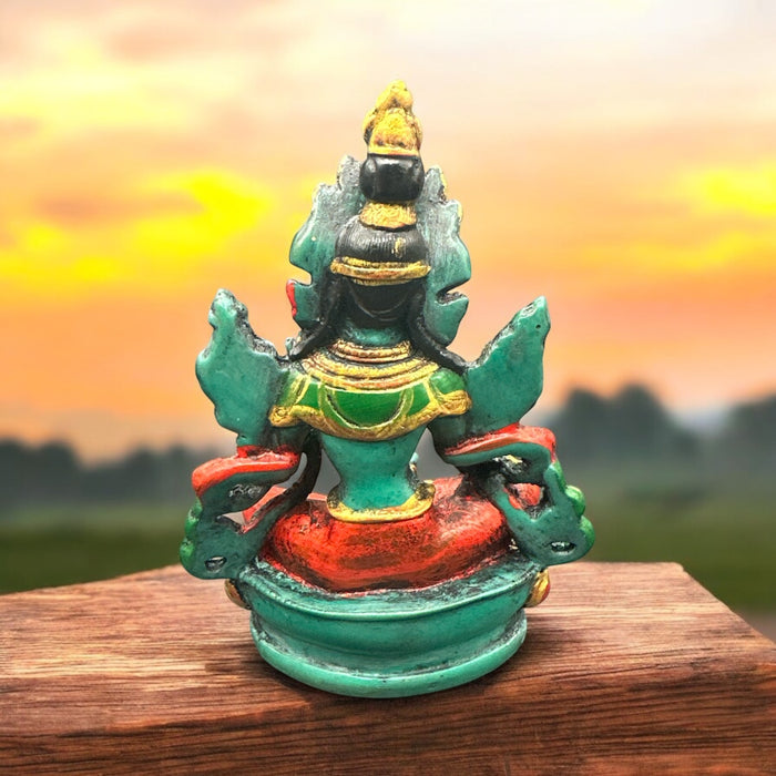 Green Tara dipinto Mano
