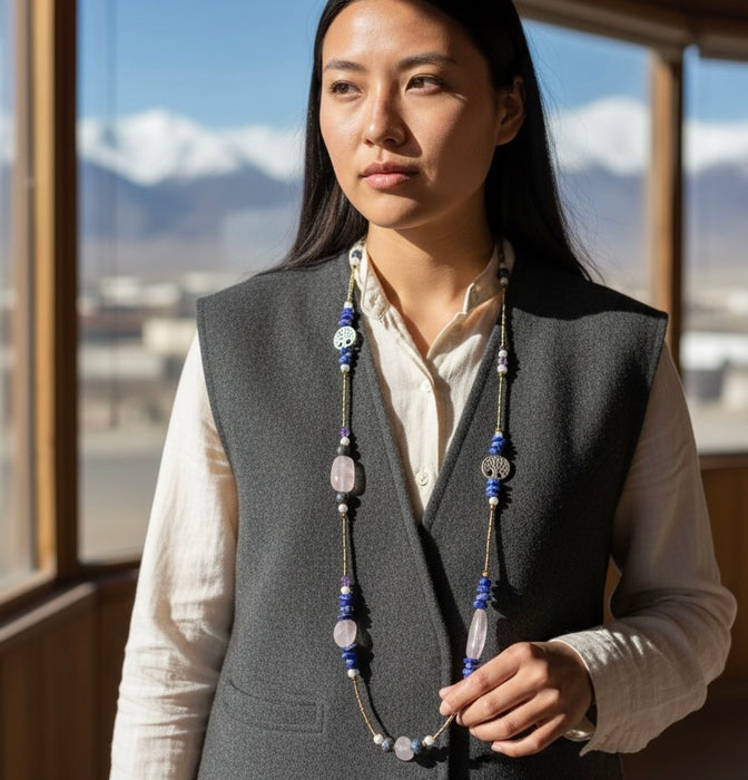 Tibetan tree of life necklace