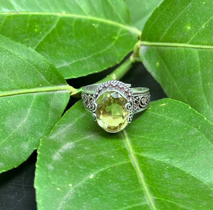 Lemon Quartz Ring