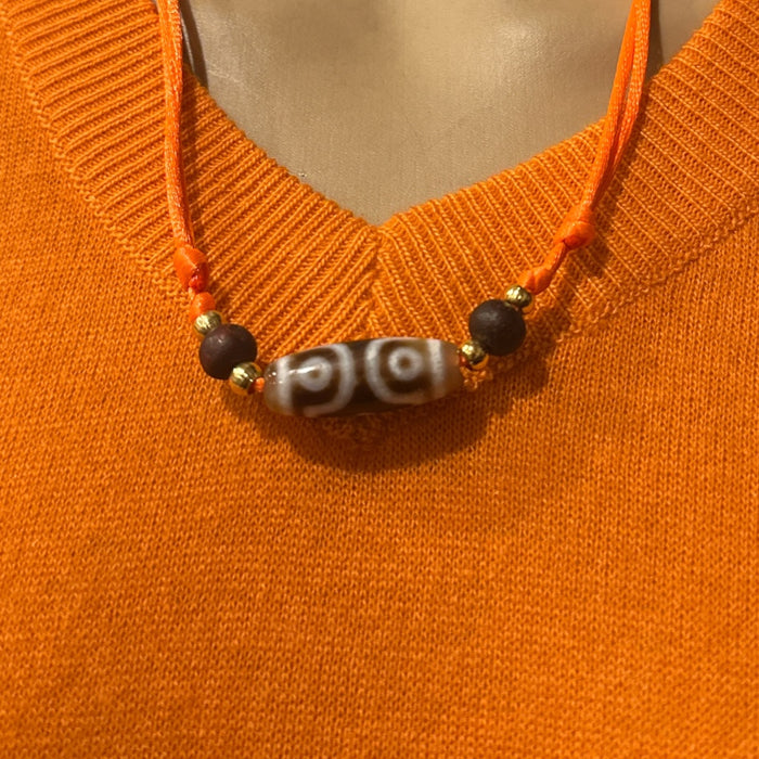 Dzi tibetano con 3 Occhi