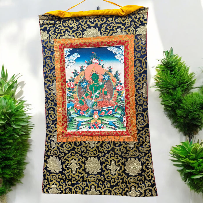 Thanka con Tara verde