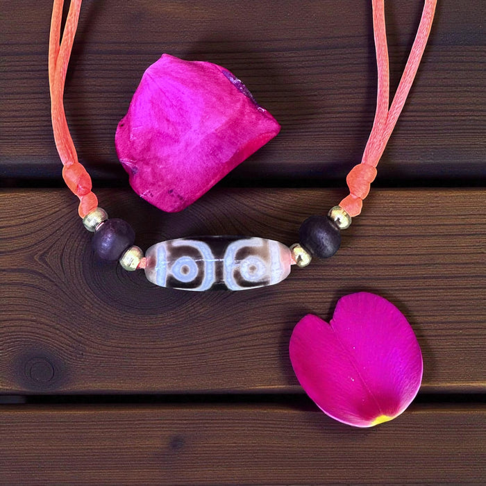 Dzi tibetano con 3 Occhi