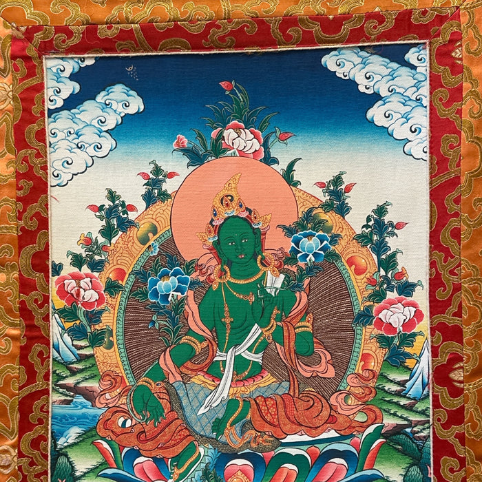 Thanka con Tara verde