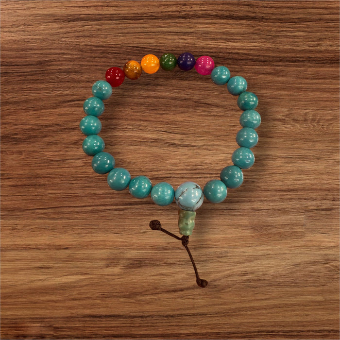 Braccialetto tibetano con 7 chakra