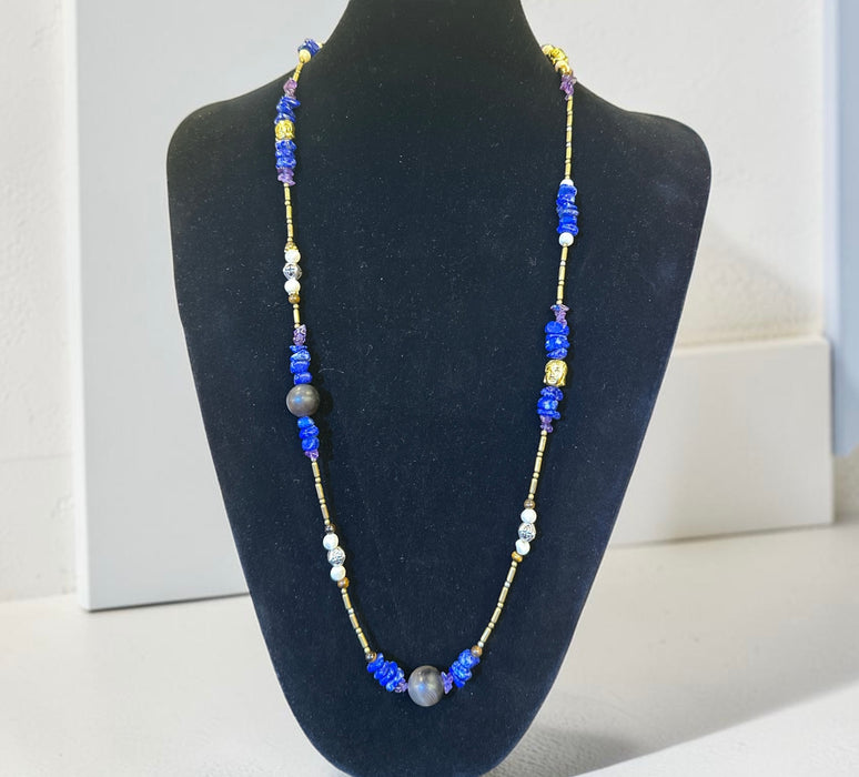 Tibetan necklace with Buddha skull