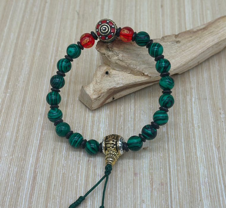 Braccialetto a malachite