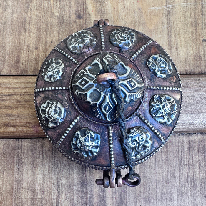 Cimbali Tibetani con 8 simboli di Buon Auspicio