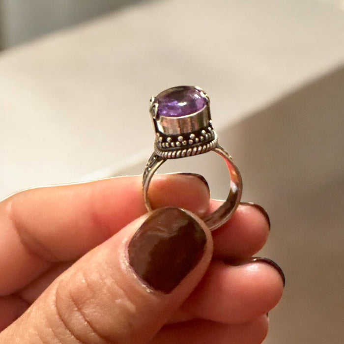 Anello ametista