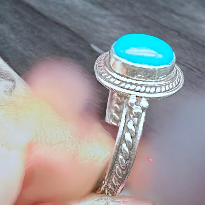 Tibetan Ring with Tibetan Turquoise